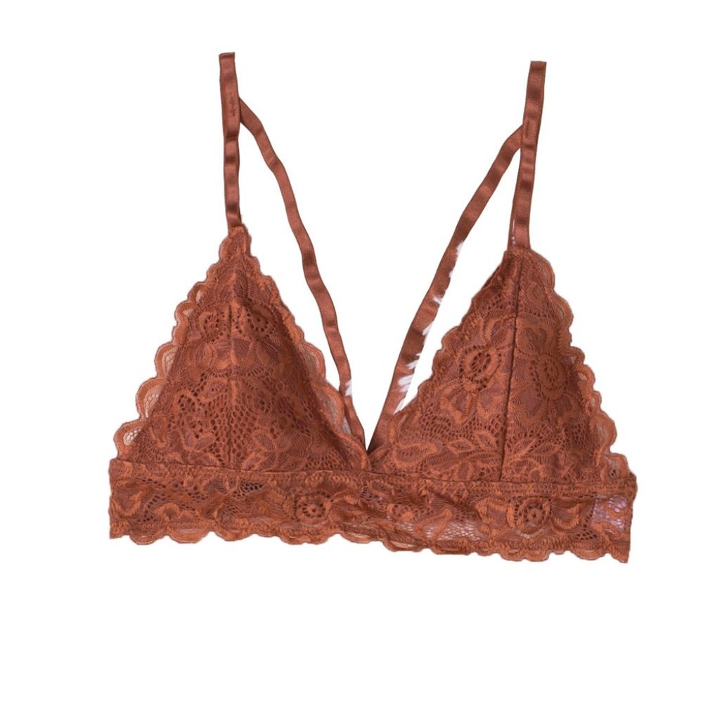 Dreamkue Copper Adjustable Strappy Lace Bralette - Picture 16 of 16